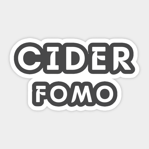 Cider FOMO Sticker by Cider Chat